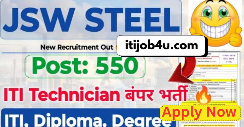 JSW STEEL ITI Technician Recruitment 2025