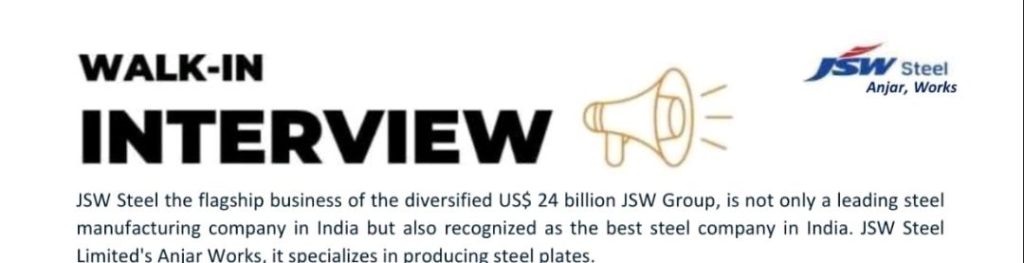 JSW Steel iti technician  recruitment 